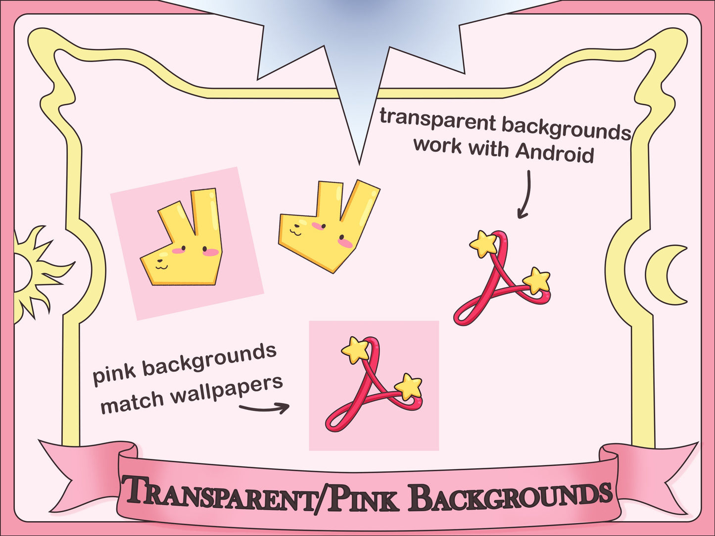 Magical Girl Anime Aesthetic Icon Expansion Pack for iOS, Android & Tablets