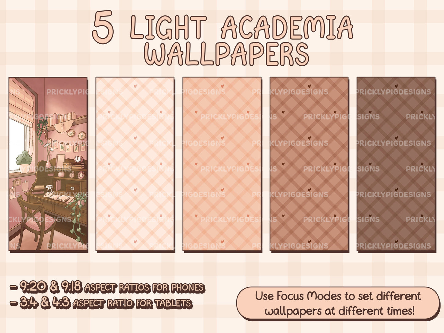 Light Academia Icon Pack for iOS, Android & Tablets