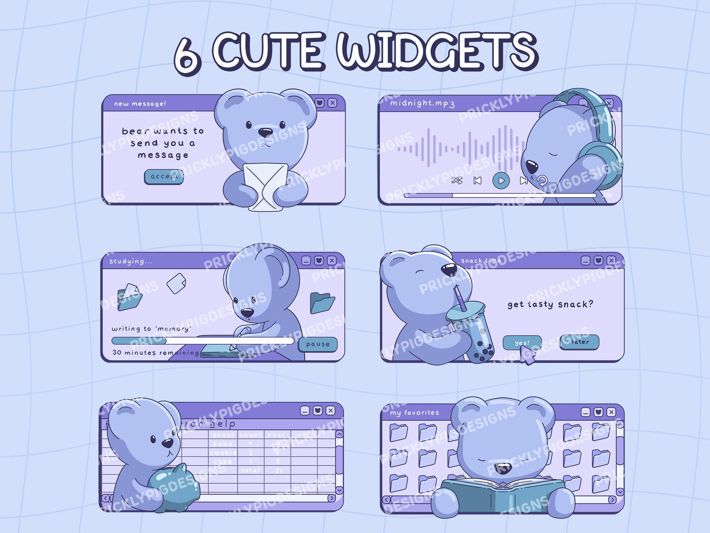 Lofi Bear App Icon Pack for iOS, Android & Tablets