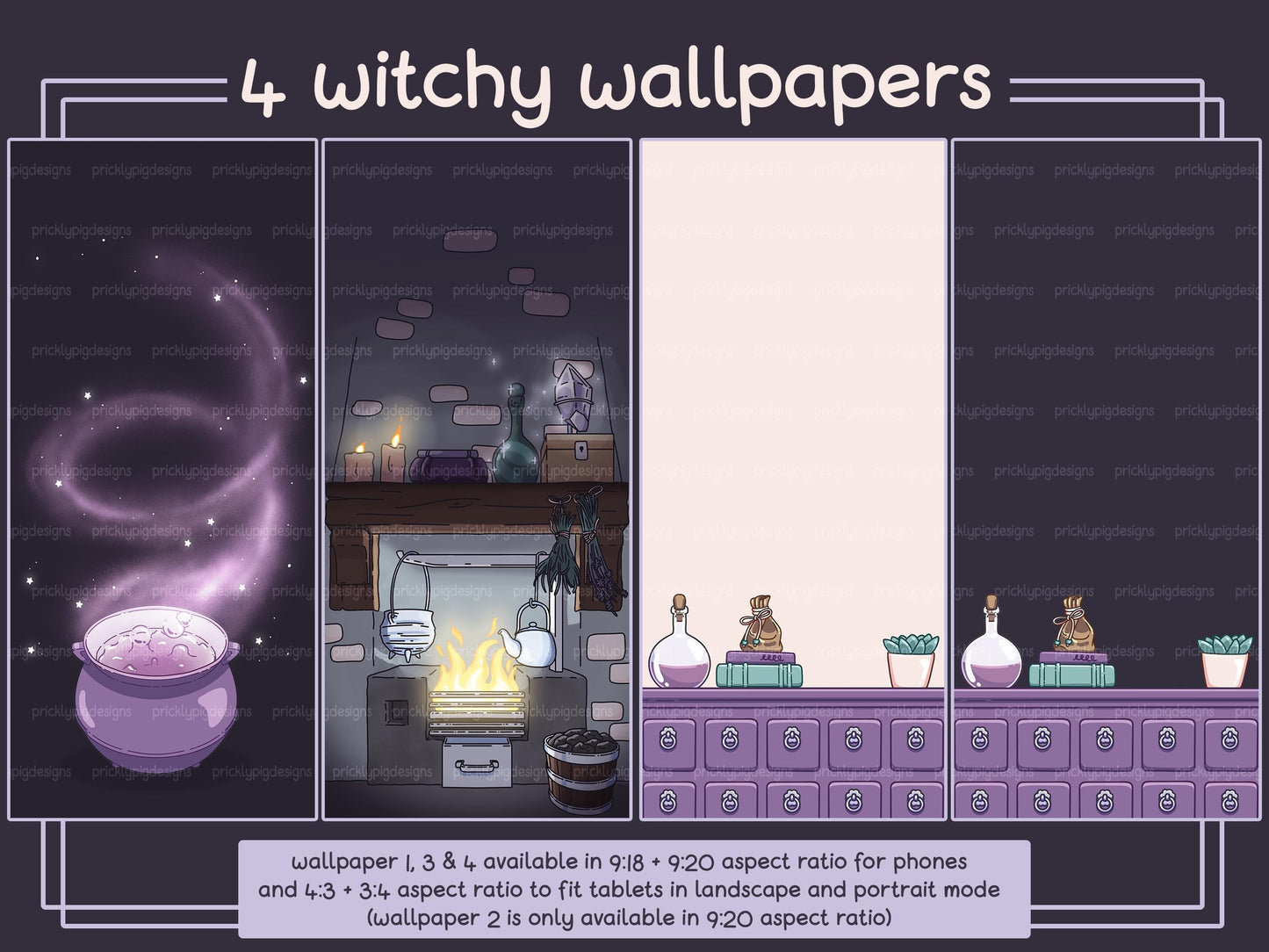Moon Witch Aesthetic Icon Pack for iOS Android & Tablets