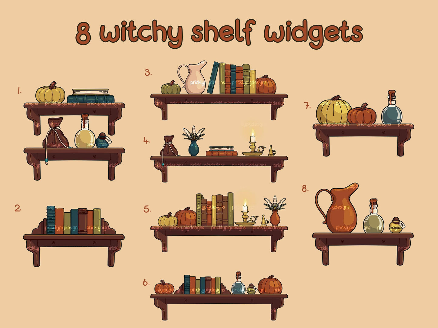 Forest Witch Aesthetic Icon Pack for iOS Android & Tablets | cosy halloween aesthetic