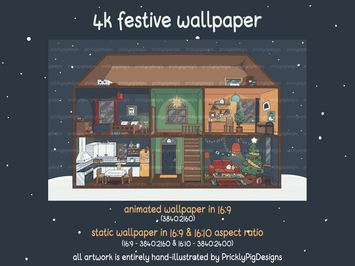 Haunted Holidays Desktop Folder Icon & Wallpaper Pack for Windows + Mac