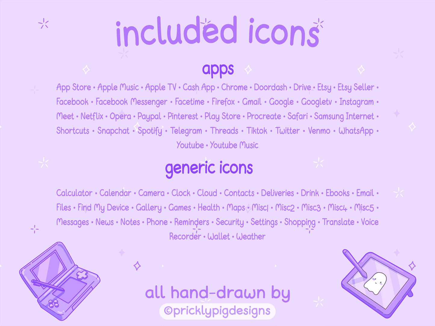 Purple Gamer Icon Pack for iOS, Android & Tablets