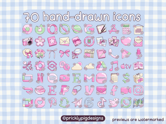 Sakura Picnic Icon Pack for iOS, Android & Tablets