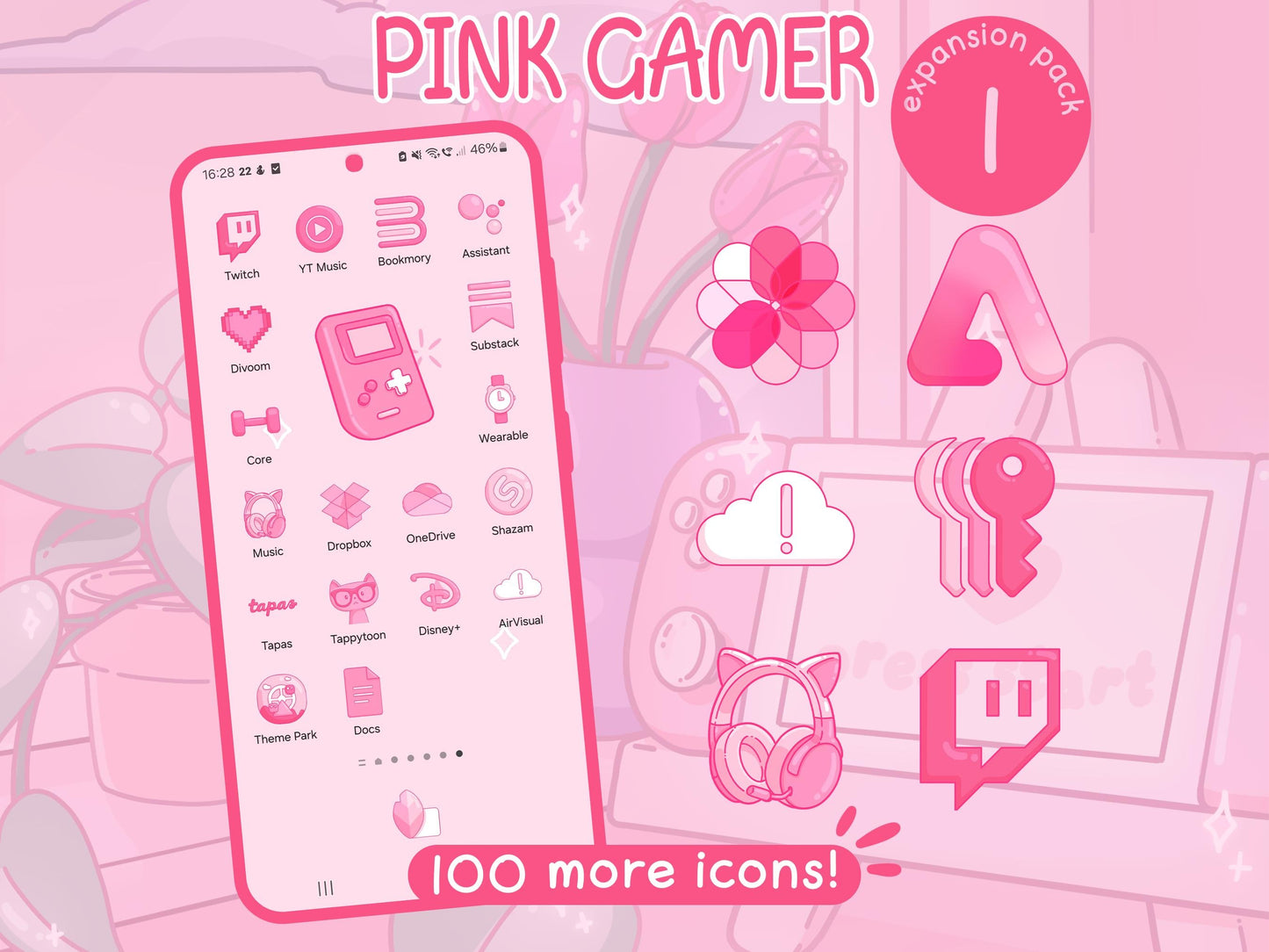 Pink Gamer EXPANSION Pack 1 for iOS, Android & Tablets