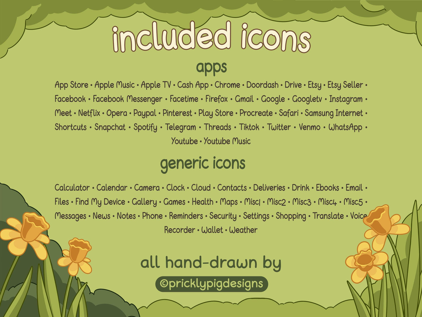 Picnic Bun App Icon Pack - Cute Spring Bunny Aesthetic for iOS, Android & Tablets