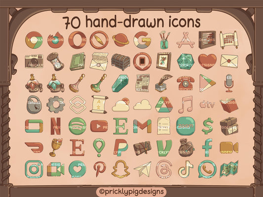 Fantasy Adventure Icon Pack for iOS, Android & Tablets