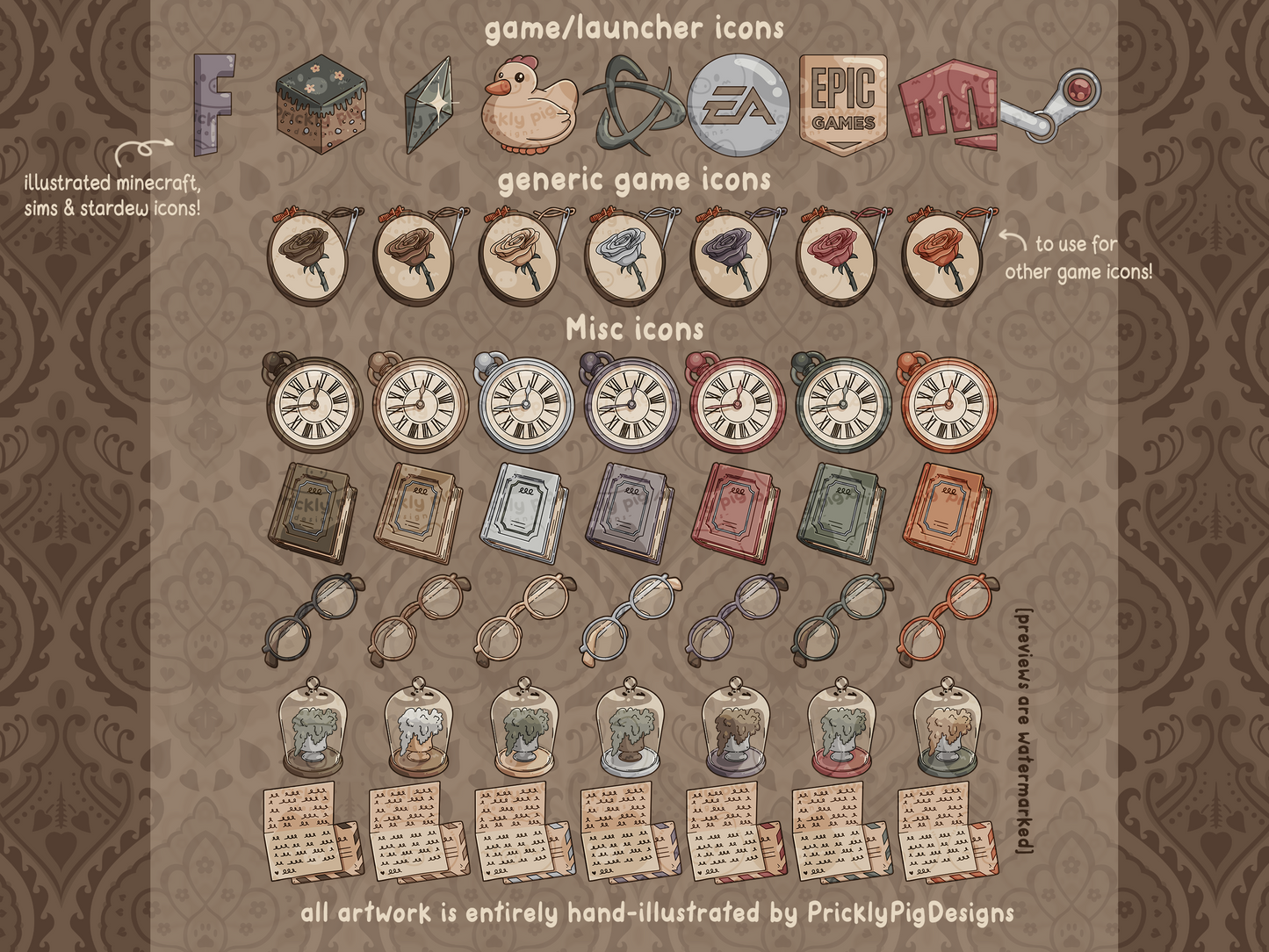 Cat Academy Desktop Folder Icon Pack for Windows + MAC