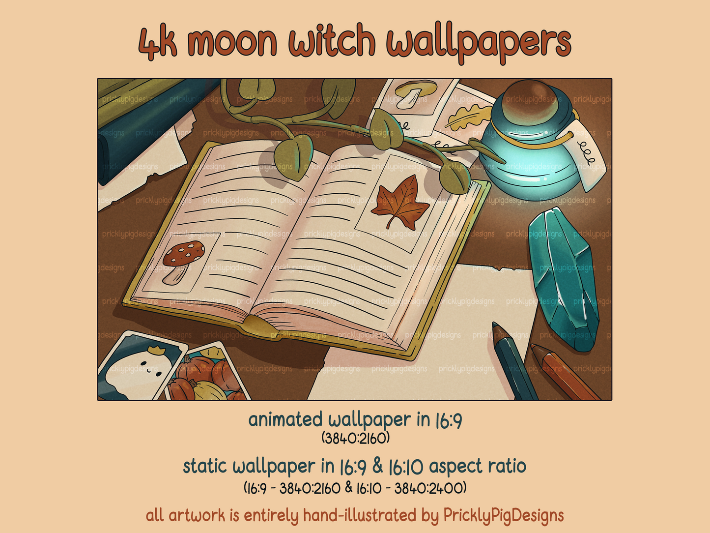 Forest Witch Desktop Icon Pack for Windows & Mac