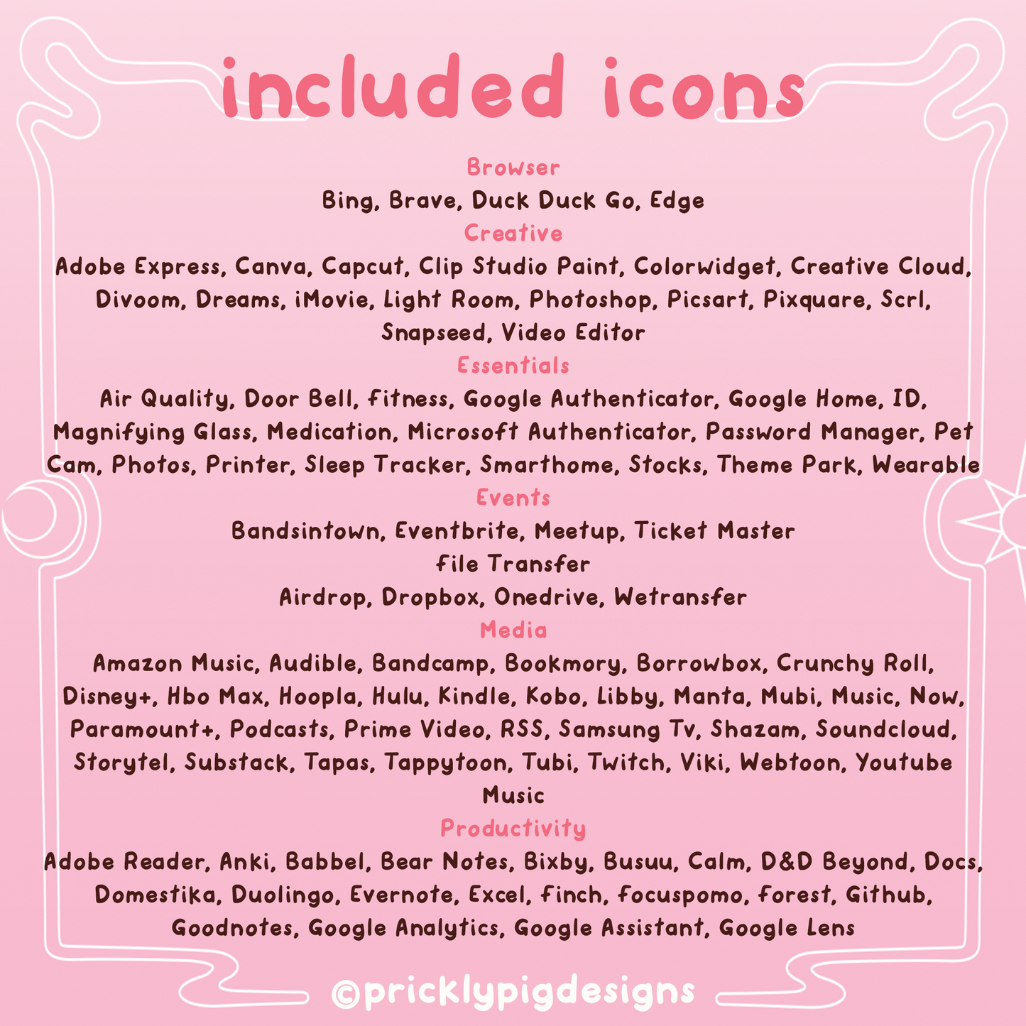 Magical Girl Anime Aesthetic Icon Expansion Pack for iOS, Android & Tablets