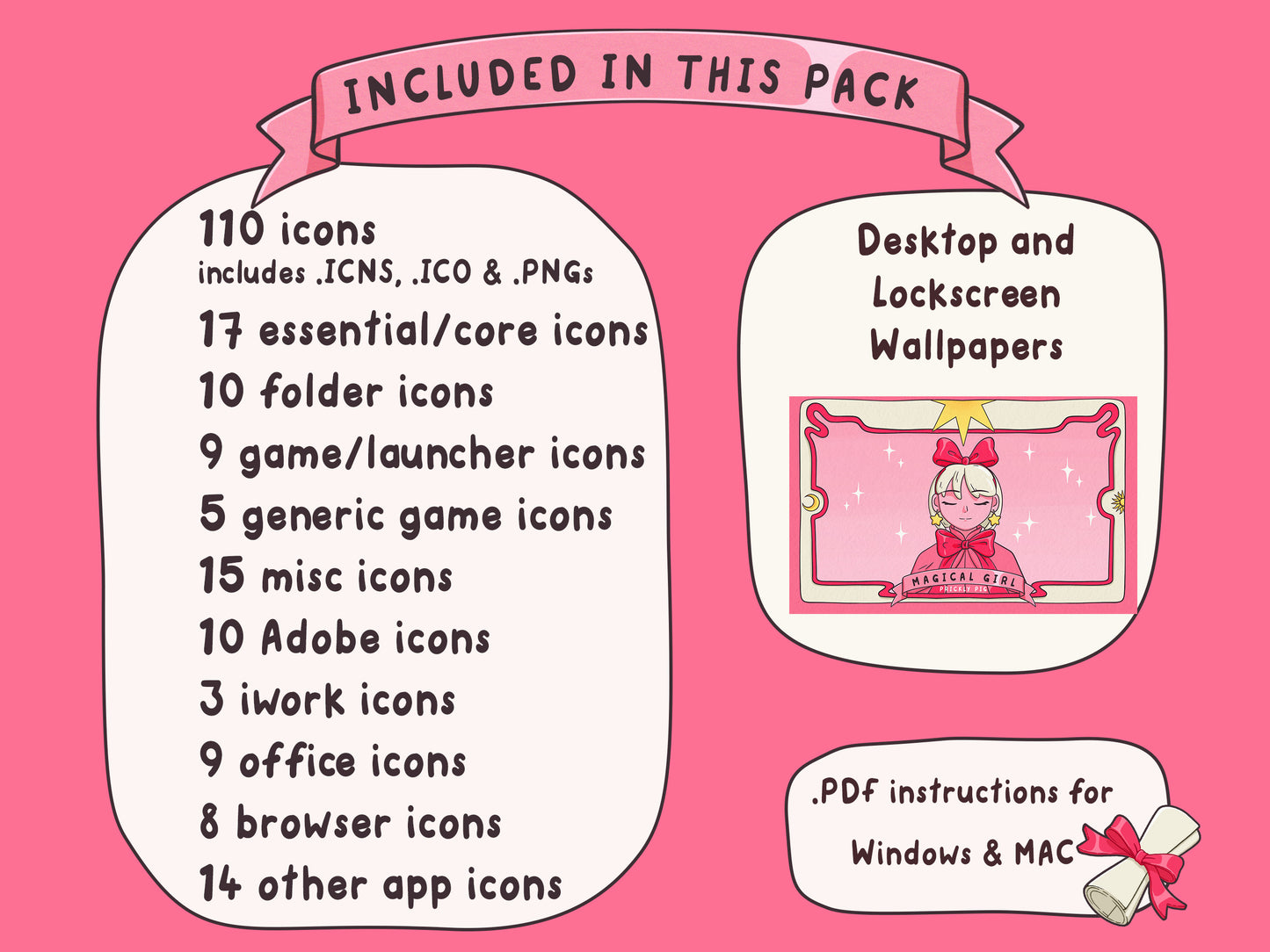 Products included in this pack listed.