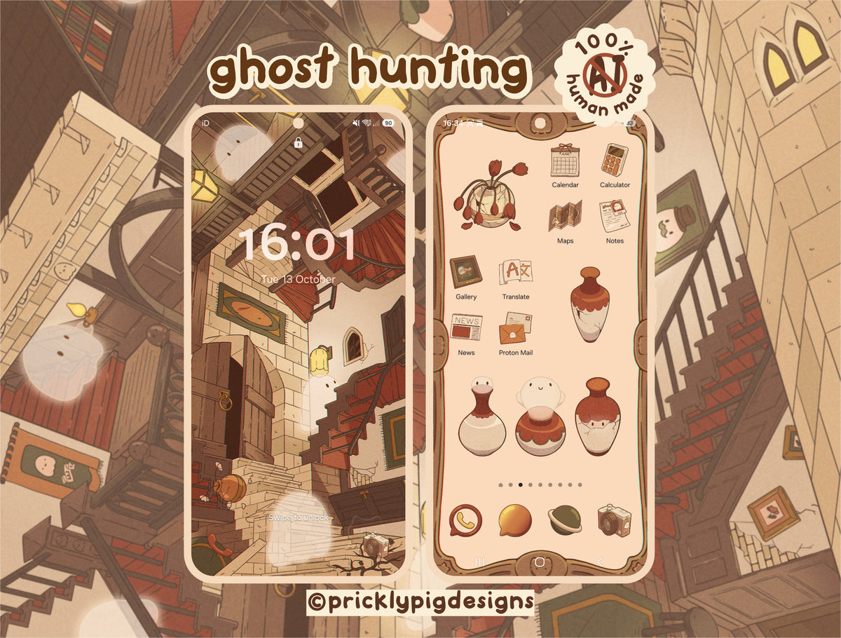 Ghost Hunting Icon Pack for iOS, Android & Tablets