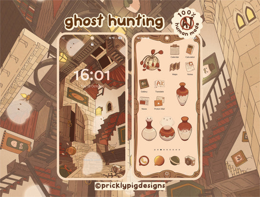 Ghost Hunting Icon Pack for iOS, Android & Tablets