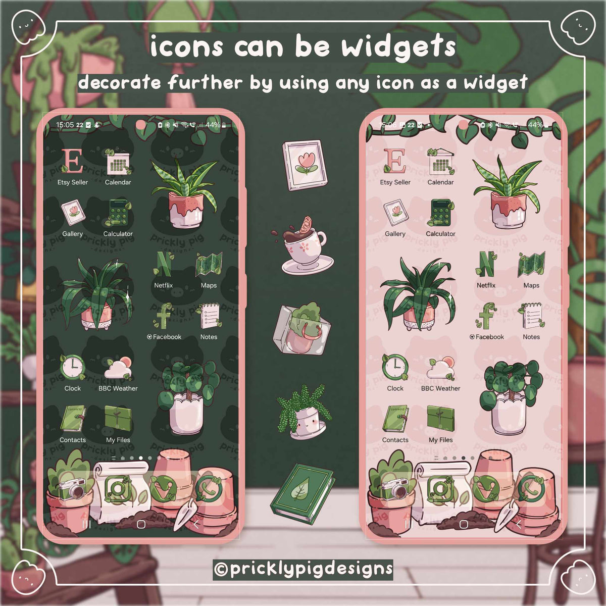 Haunted Horticulture Icon Pack for iOS, Android & Tablets