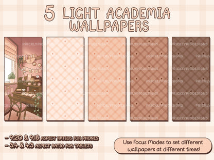 Light Academia Icon Pack for iOS, Android & Tablets