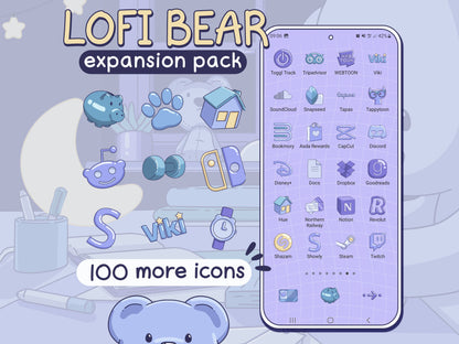 Lofi Bear App EXPANSION Pack for iOS, Android & Tablets