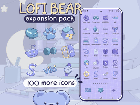 Lofi Bear App EXPANSION Pack for iOS, Android & Tablets