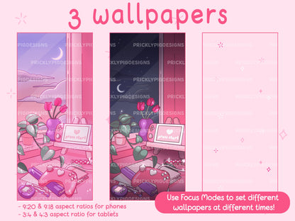 Pink Gamer Icon Pack for iOS, Android & Tablets
