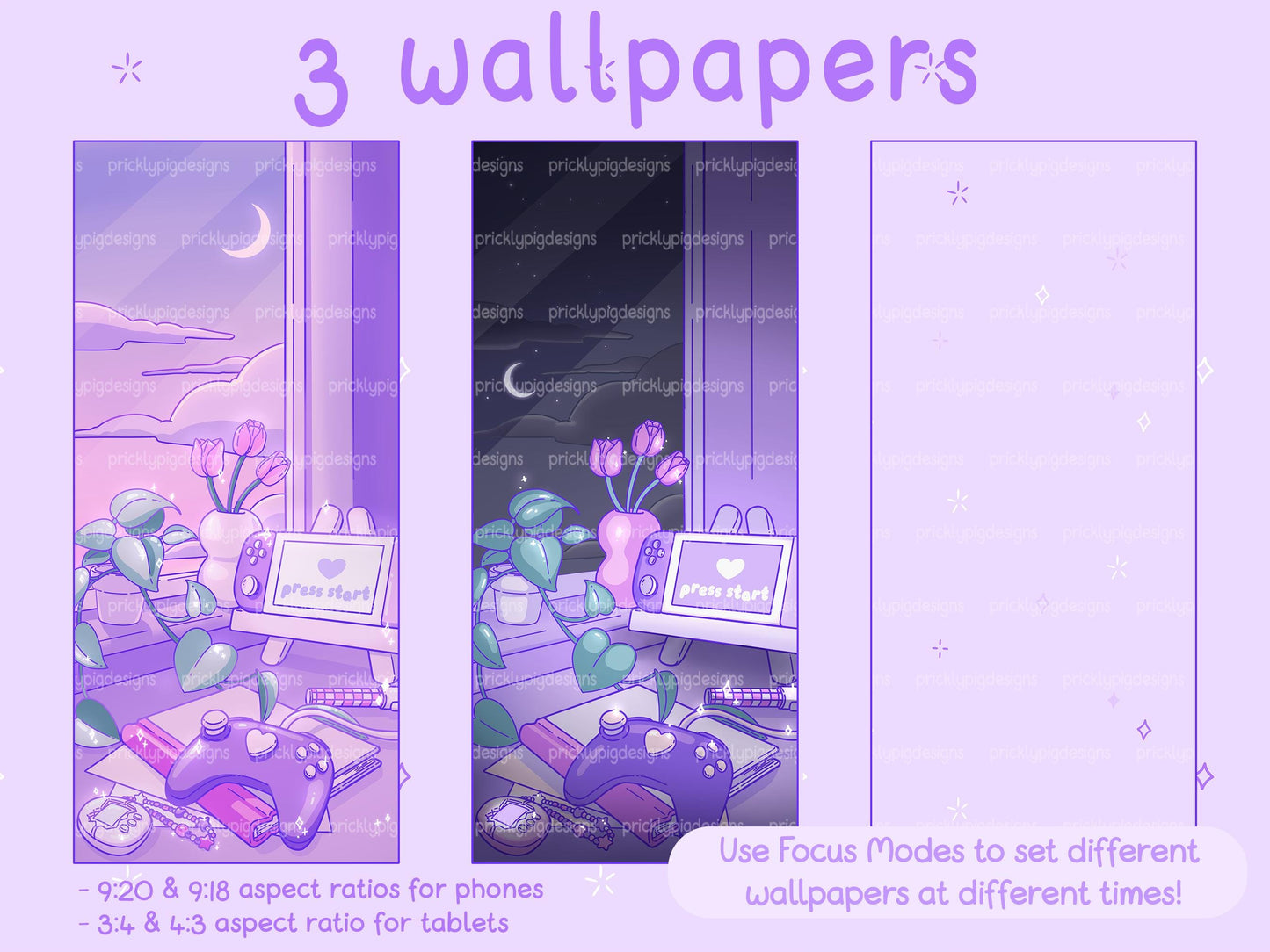 Purple Gamer Icon Pack for iOS, Android & Tablets