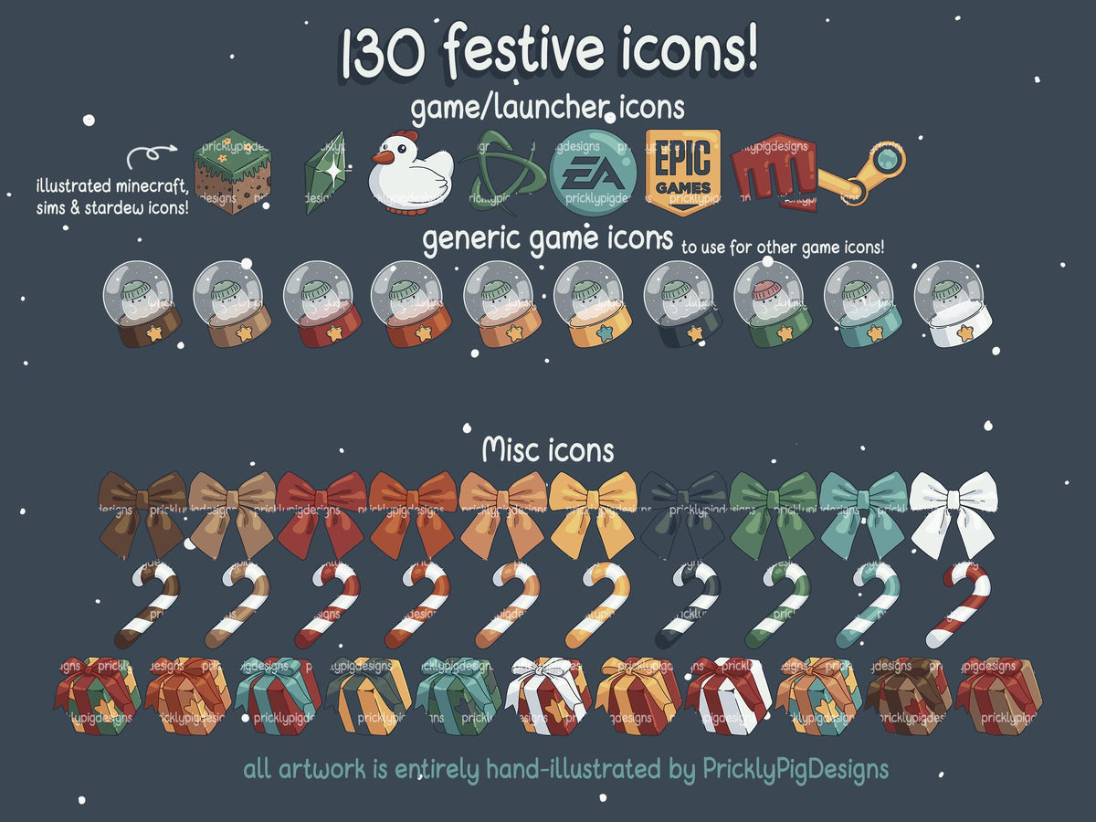 Haunted Holidays Desktop Folder Icon & Wallpaper Pack for Windows + Mac