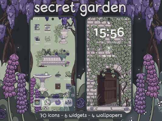 Secret Garden Froggy Icon Pack for iOS, Android & Tablets