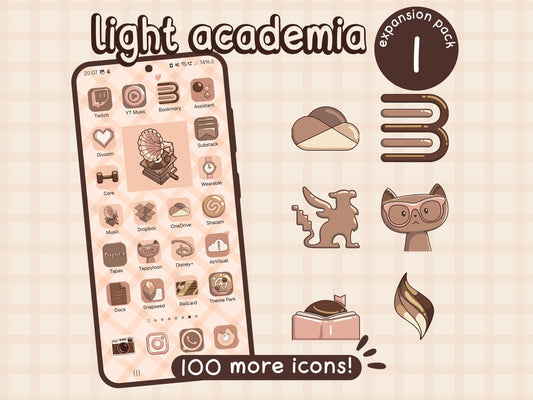 Light Academia EXPANSION Pack 1 for iOS, Android & Tablets