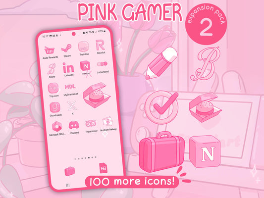 Pink Gamer EXPANSION Pack 2 for iOS, Android & Tablets