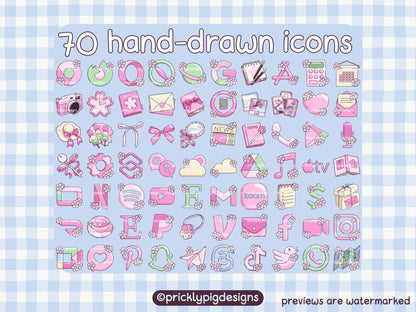 Sakura Picnic Icon Pack for iOS, Android & Tablets