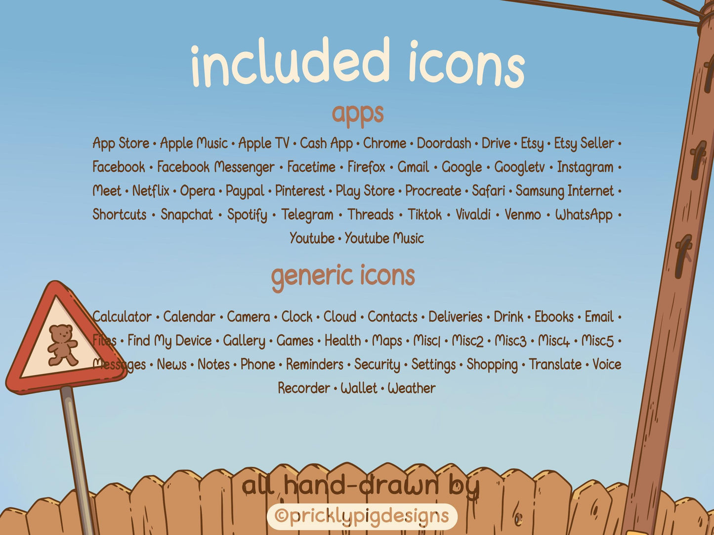 Summer Days Aesthetic Icon Pack for iOS, Android & Tablets