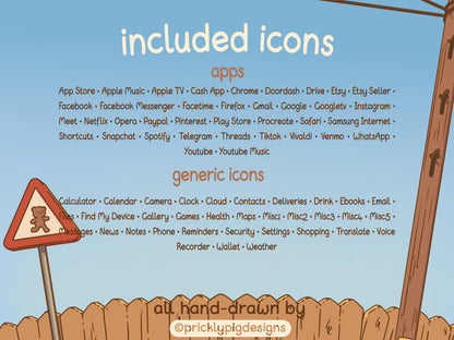 Summer Days Aesthetic Icon Pack for iOS, Android & Tablets