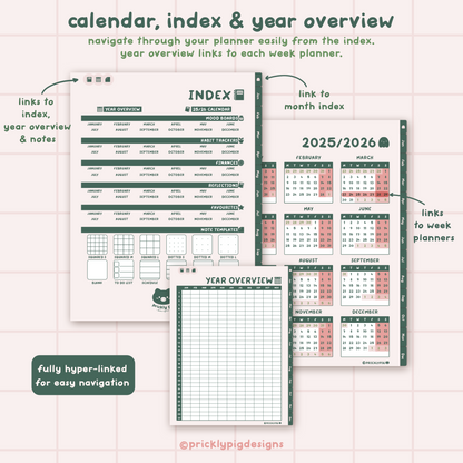 2026 Haunted Horticulture Digital Planner for Goodnotes