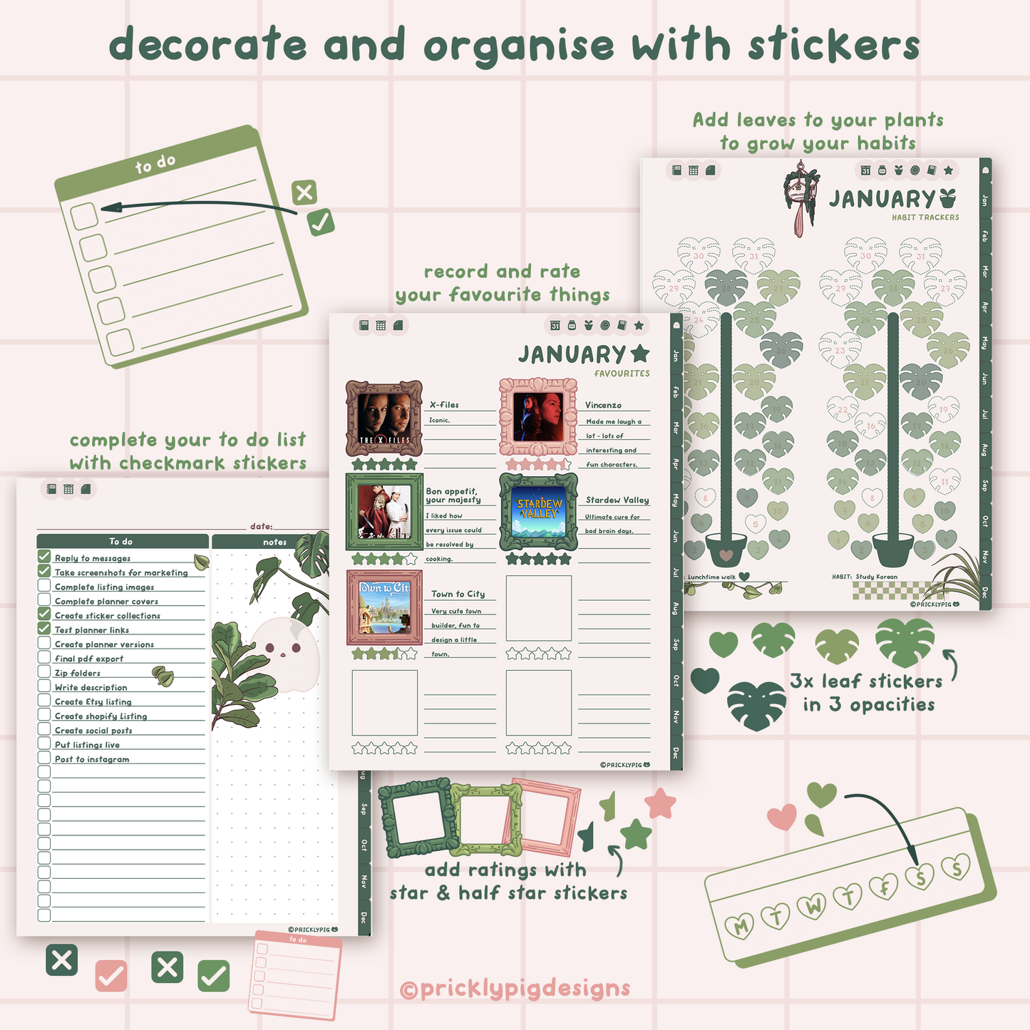 2026 Haunted Horticulture Digital Planner for Goodnotes