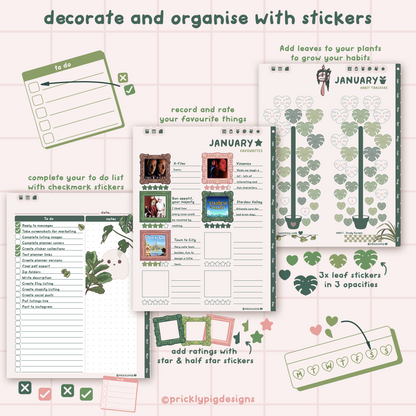 2026 Haunted Horticulture Digital Planner for Goodnotes
