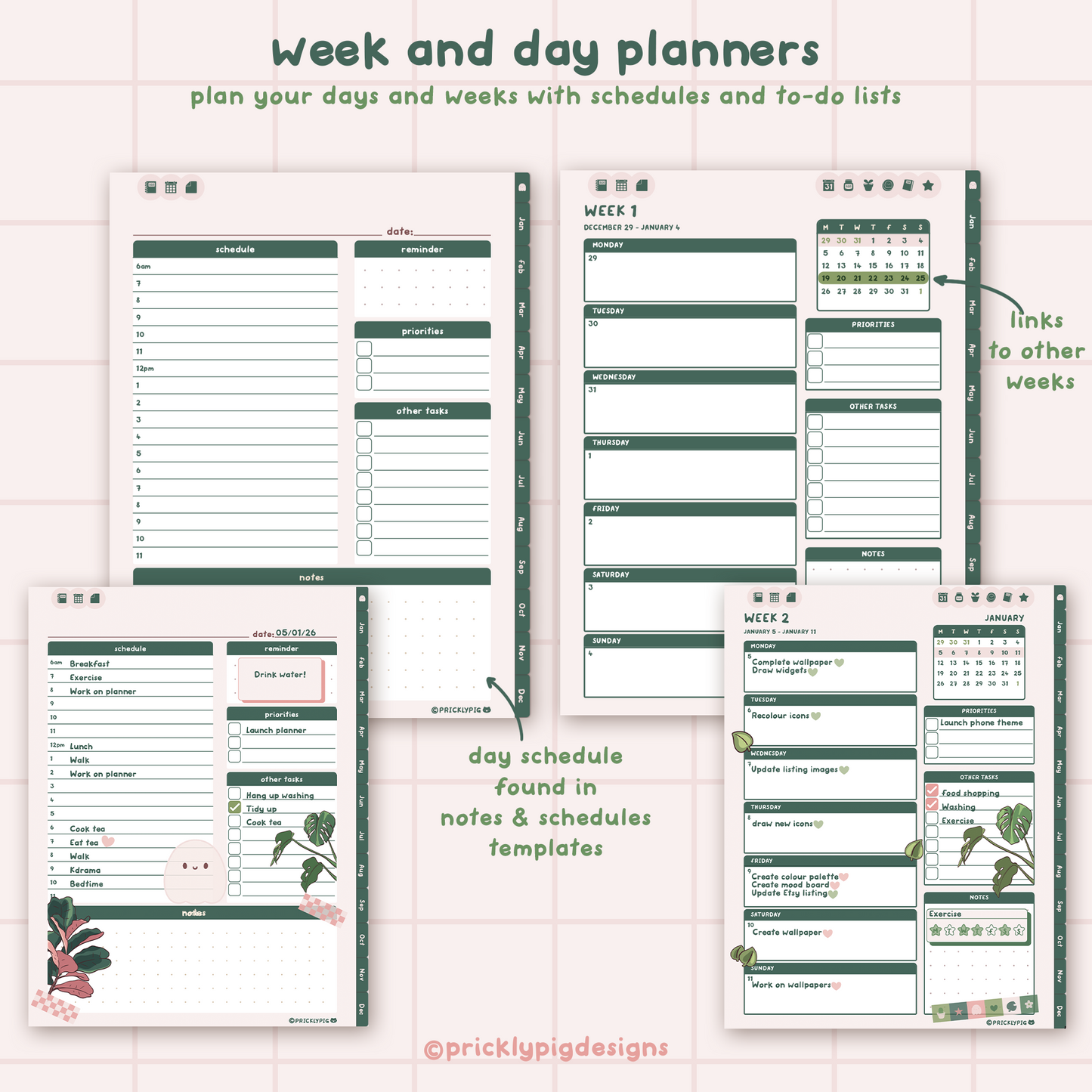 2026 Haunted Horticulture Digital Planner for Goodnotes
