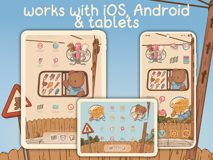 Summer Days Aesthetic Icon Pack for iOS, Android & Tablets