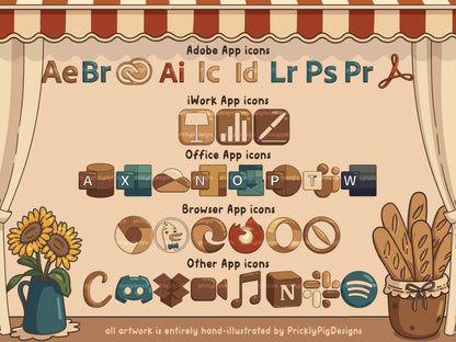 Black Cat Bakery Desktop Folder Icon & Wallpaper Pack for Windows + Mac