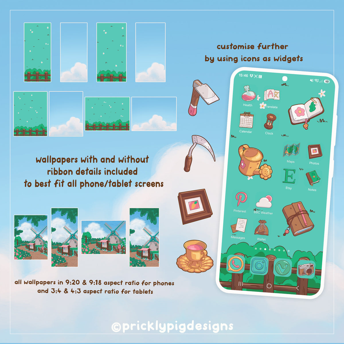 Fantasy Farming Icon Pack for iOS, Android & Tablets