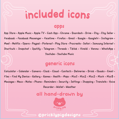 Magical Girl Anime Aesthetic Icon Pack for iOS,  Android & Tablets