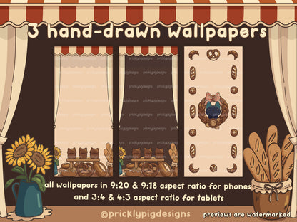 Black Cat Bakery Icon Pack for iOS, Android & Tablets