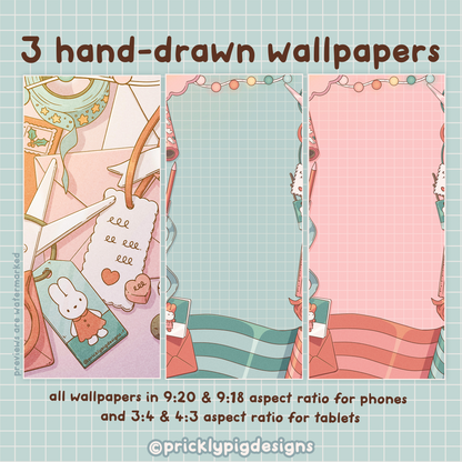 Cosy Holidays: Pastel Christmas Wallpapers, icons and widgets for iOS, Android, iPad & Tablets