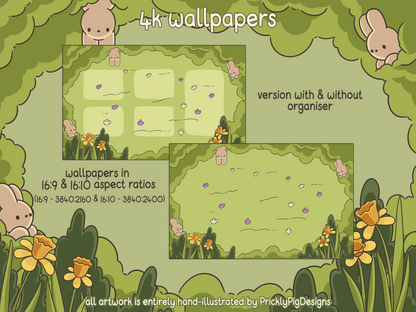 Picnic Bun Desktop Folder Icon & Wallpaper Pack for Windows + Mac