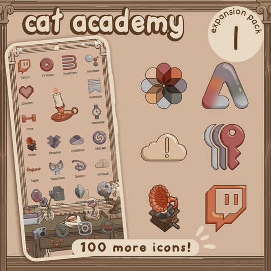 Cat Academy App Icon Expansion 1