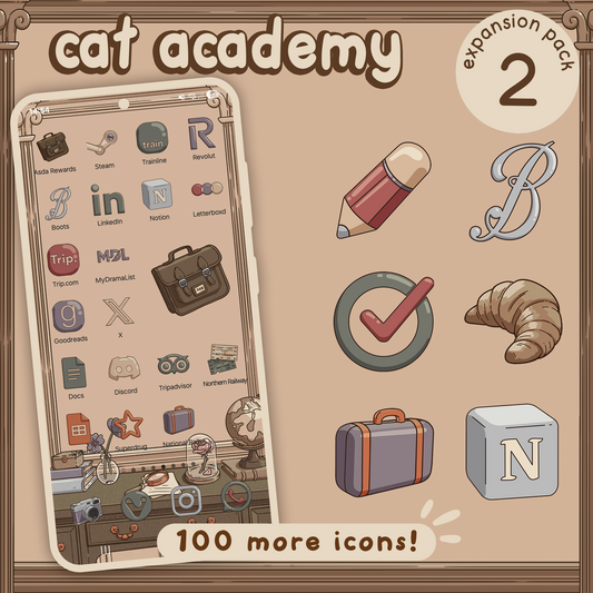 Cat Academy App Icon Expansion 2