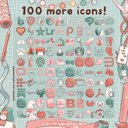 Cosy Holidays EP 1: Pastel Christmas Wallpapers, icons and widgets