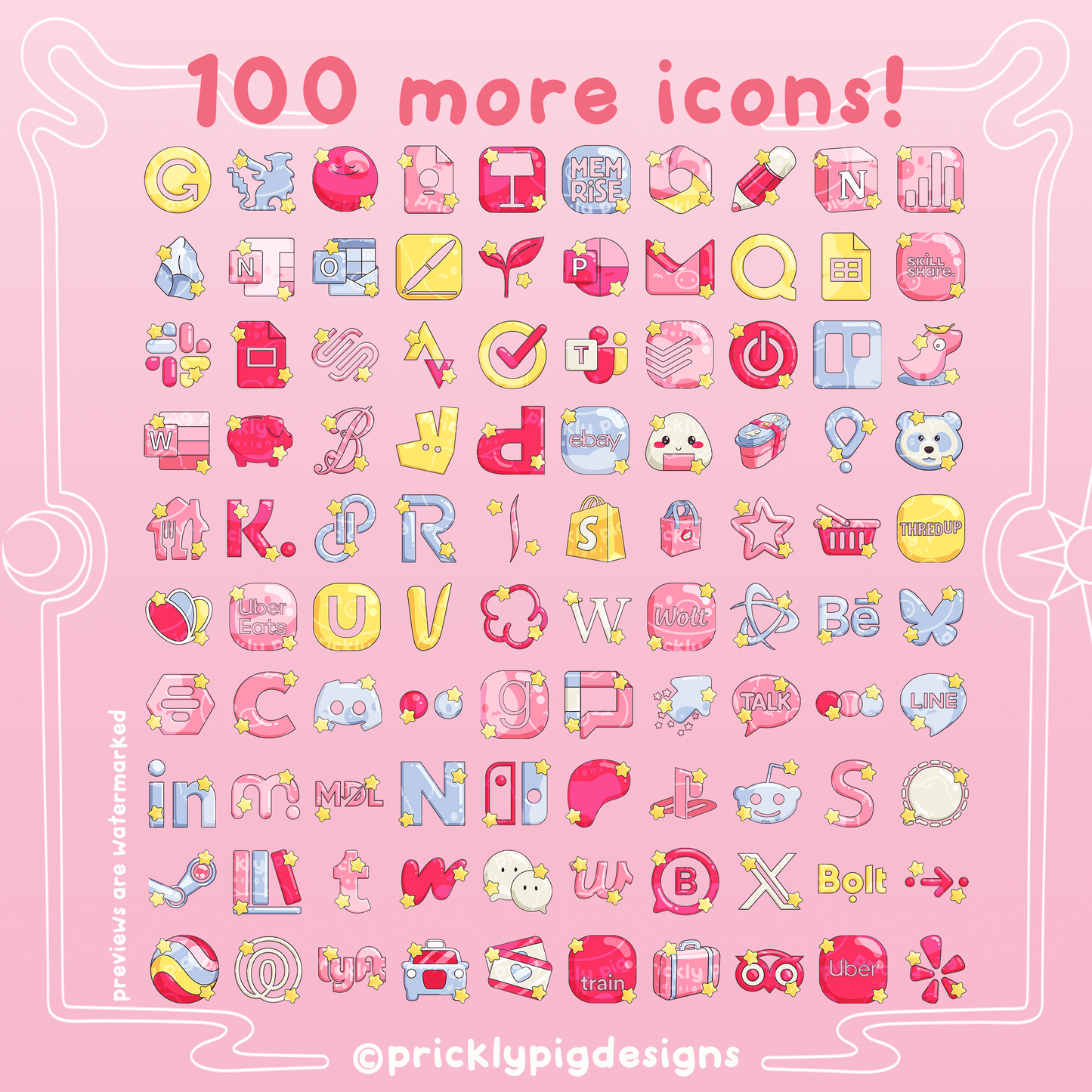 Magical Girl Anime Aesthetic Icon Expansion Pack 2 for iOS,  Android & Tablets