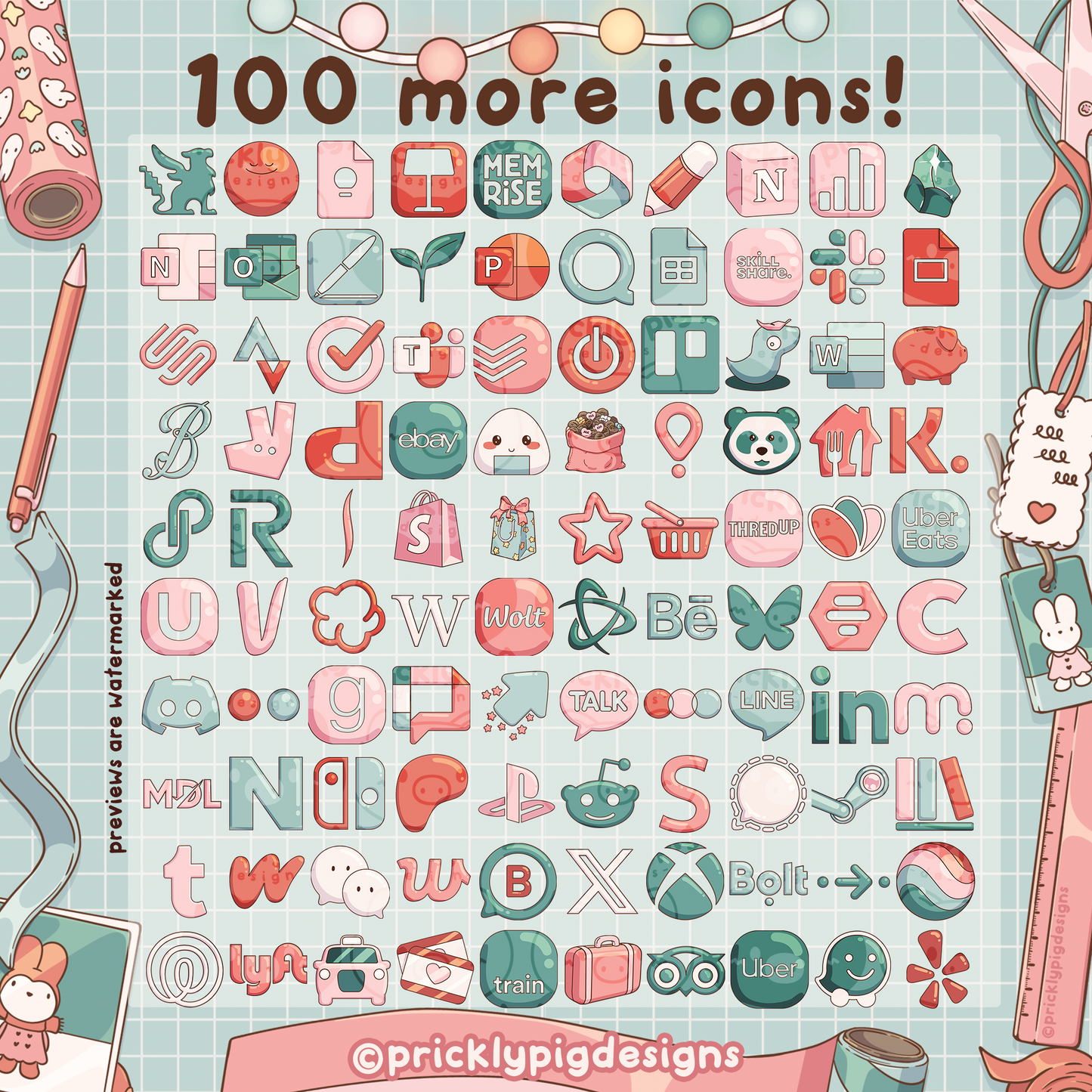 Cosy Holidays EP 2: Pastel Christmas Wallpapers, icons and widgets