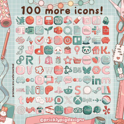 Cosy Holidays EP 2: Pastel Christmas Wallpapers, icons and widgets