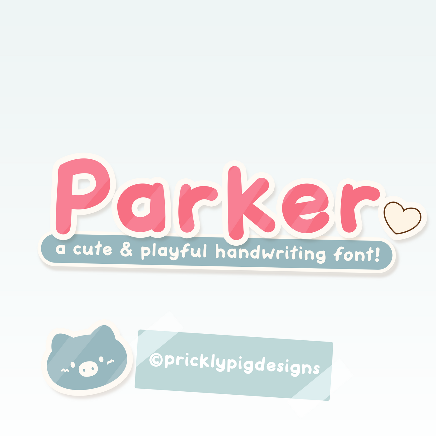 Parker - cute handwritten font