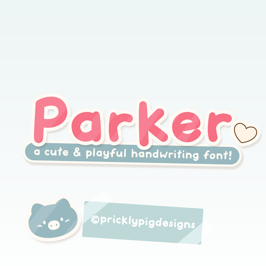 Parker - cute handwritten font