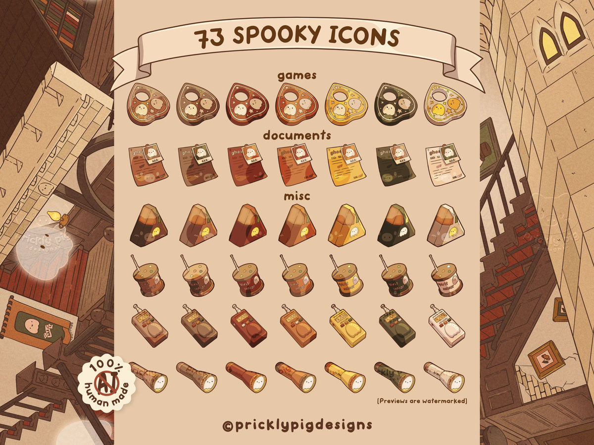Ghost Hunting Desktop Folder Icon Pack for Windows + MAC